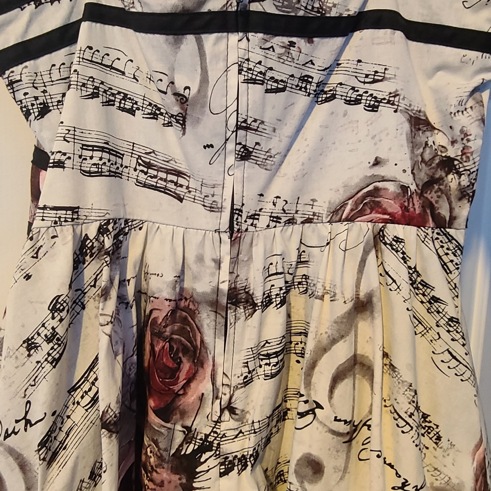 Music Pattern Mini Dress - Picture 2 of 3